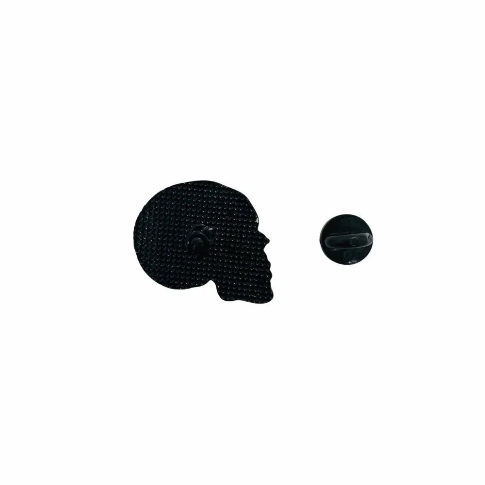 ⭐NEW enamel pin brooch off skull that says WHERE IS MY MIND? Overthinkers mental - Picture 3 of 5